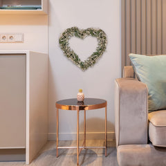 natural wooden heart wreath base for farmhouse décor