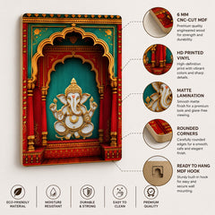 Ganesh wall painting for home temple
