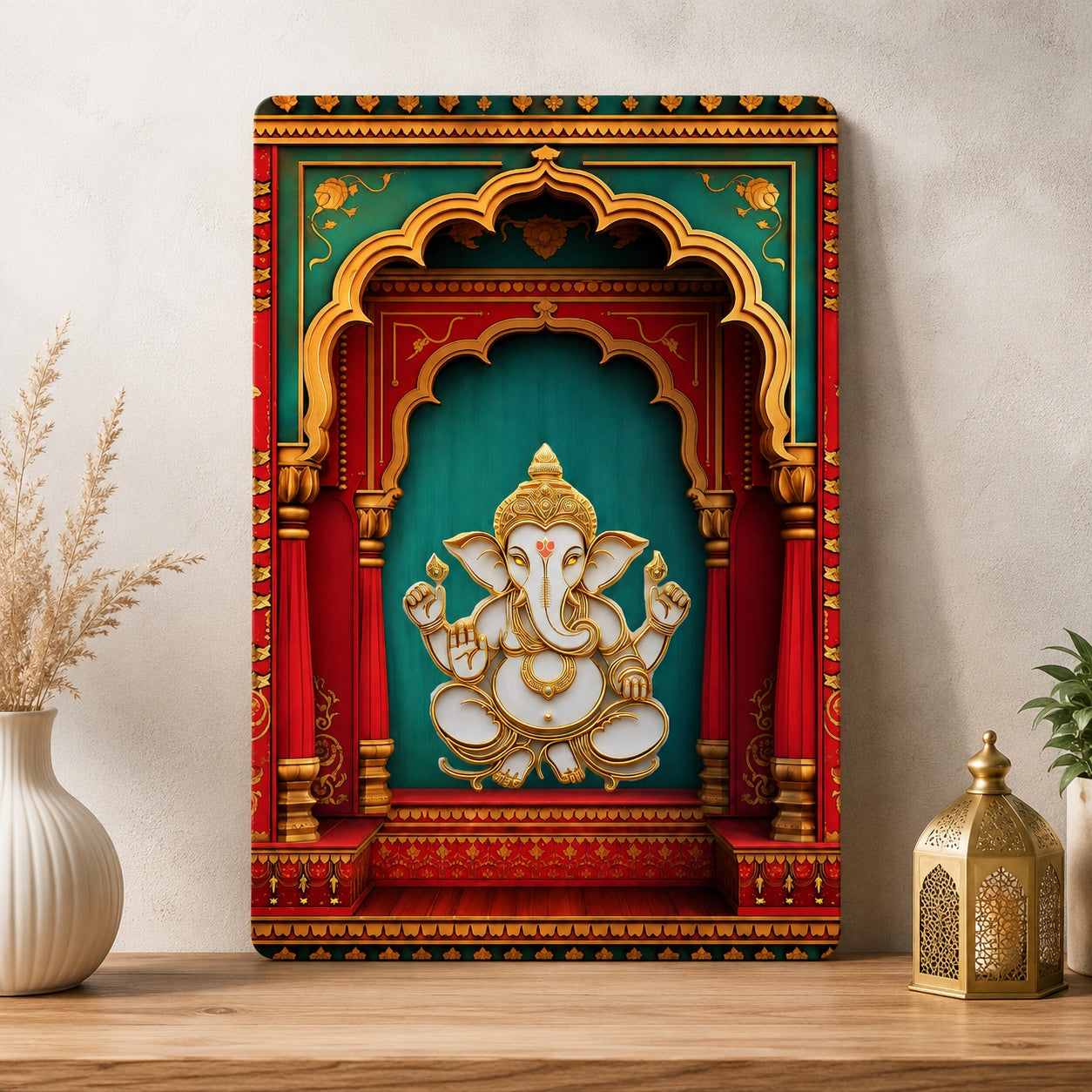 Ganpati decoration for home temple