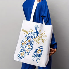DIY peacock art stencil