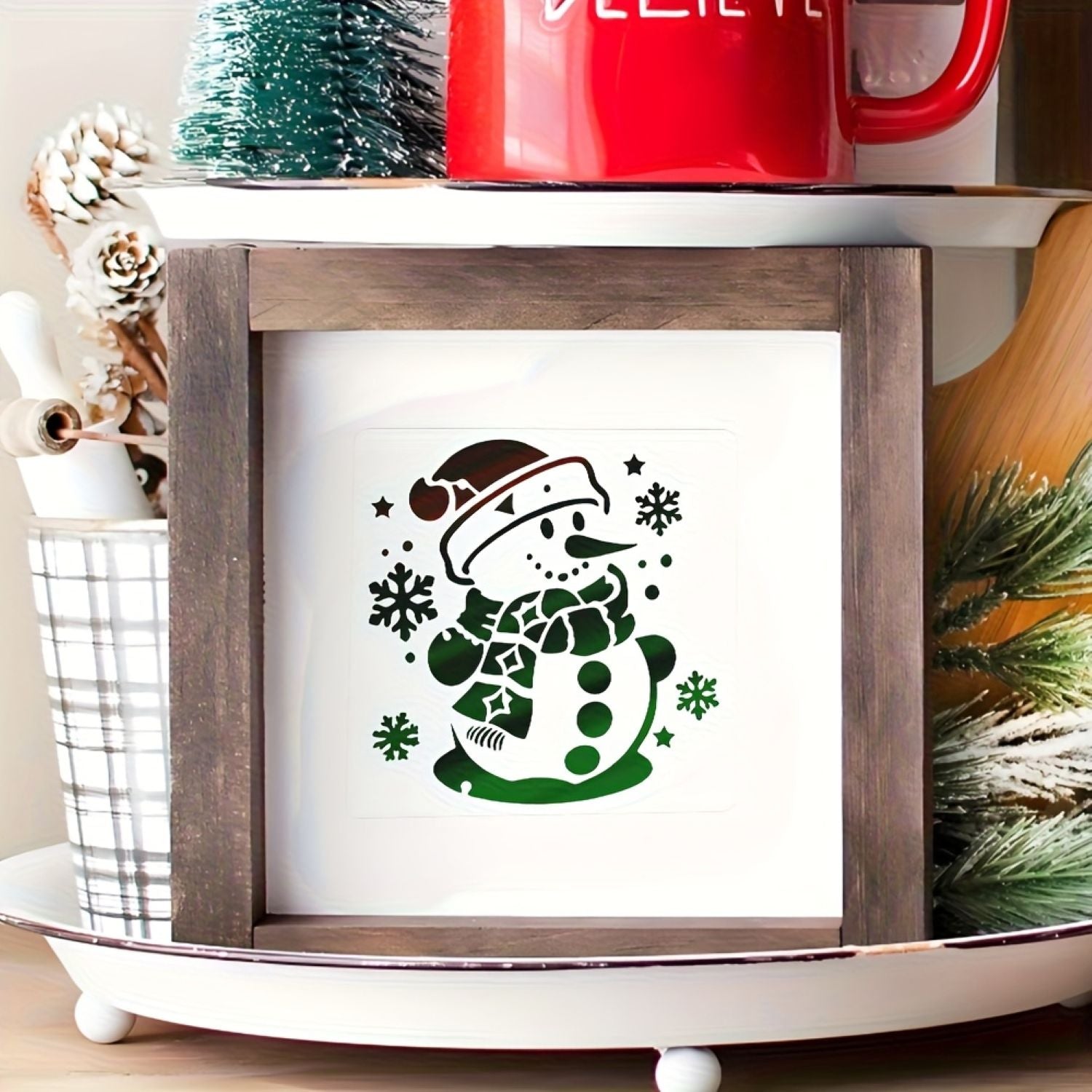 snowman stencil for crafts