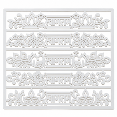 Swagtam Rangoli Stencil for Art and Craft, Reusable Floor Art Patterns for Diwali Home Entrance Pooja Room and Festive Decoration, Cliths