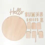 rustic summer welcome plaque