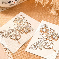 scrapbooking butterfly stencil