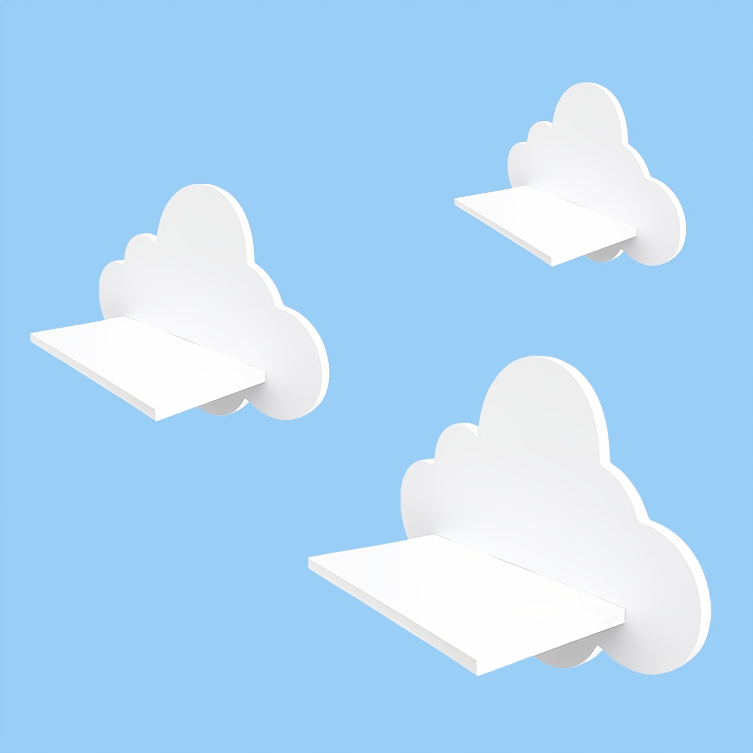 cloud floating wall shelf