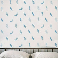 Peacock feather design stencil