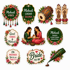 Mehndi ceremony backdrop decoration