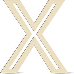 wooden letter x mdf cutout diy paintable alphabet x craft base