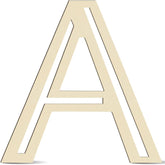 wooden letter a mdf cutout diy paintable alphabet a craft base