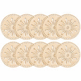 circular hollow wooden boards for weaving