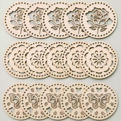 round wooden weaving boards for diwali diy art and craft