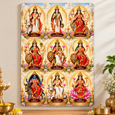 Navdurga Nav Roop wall art painting