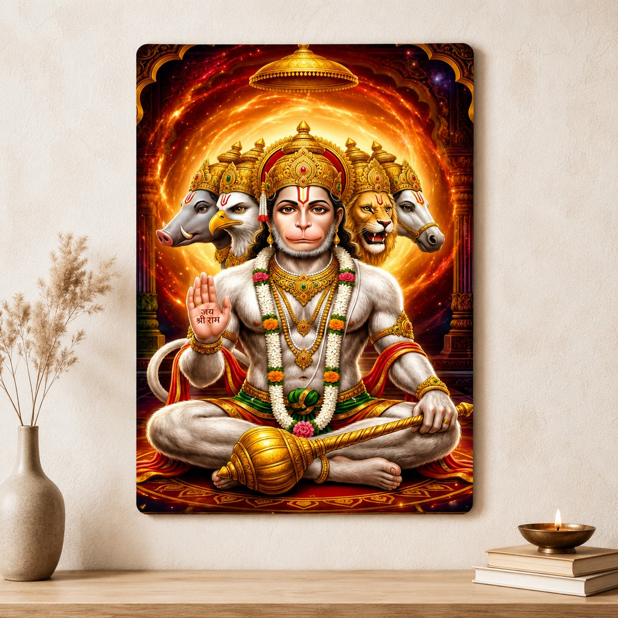 panchmukhi hanuman wall decor for home