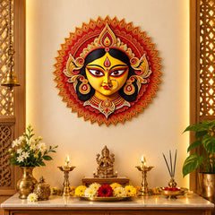 maa durga face wall art