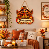 Happy Thanksgiving turkey wall decor MDF