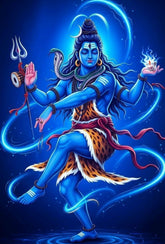 Shiva Nataraja dancing pose metal wall decor for home temple