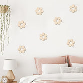 wooden flower wall decals for home decor