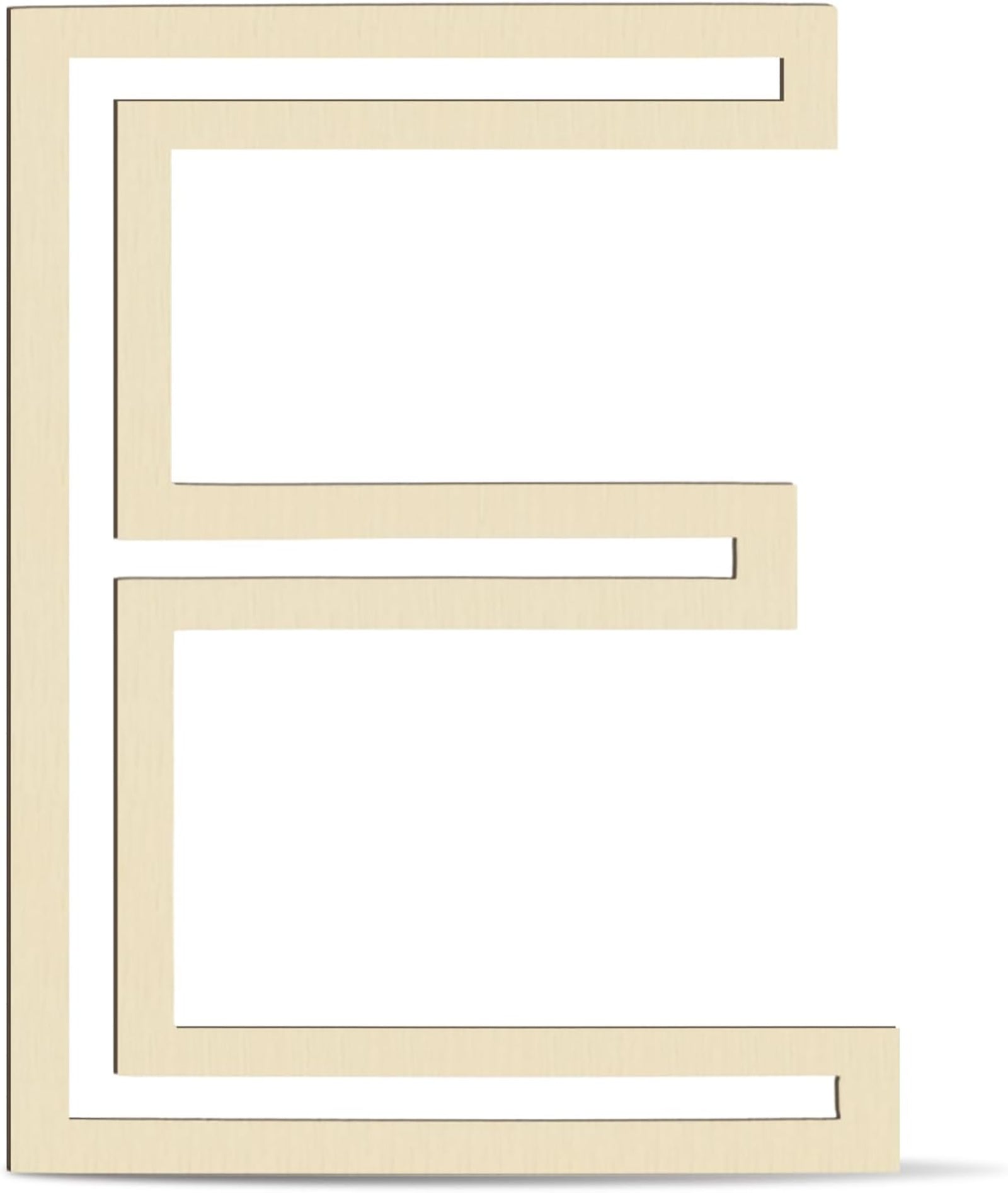 wooden letter e mdf cutout diy paintable alphabet e craft base