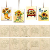diy sunflower wood craft base