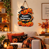 happy halloween pumpkin wall hanging