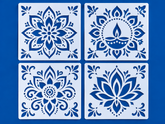 diwali rangoli stencil for floor decoration