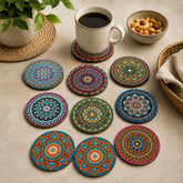 MDF mandala coasters for home