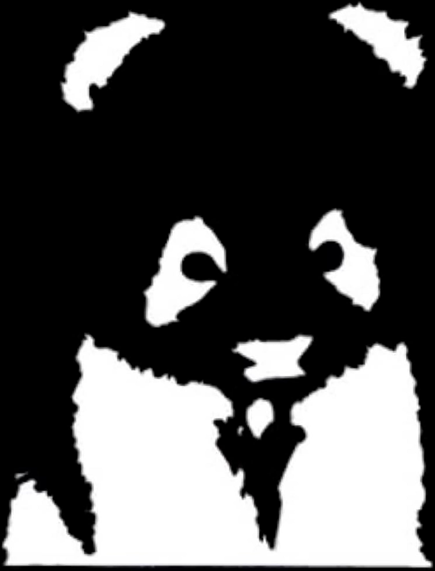 panda stencil diy