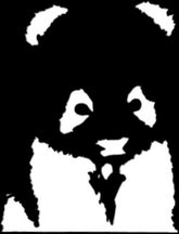 panda stencil diy