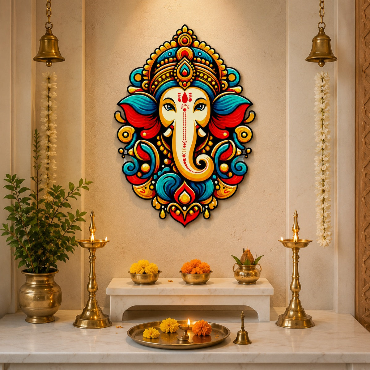 Lord Ganesha wall decor for home