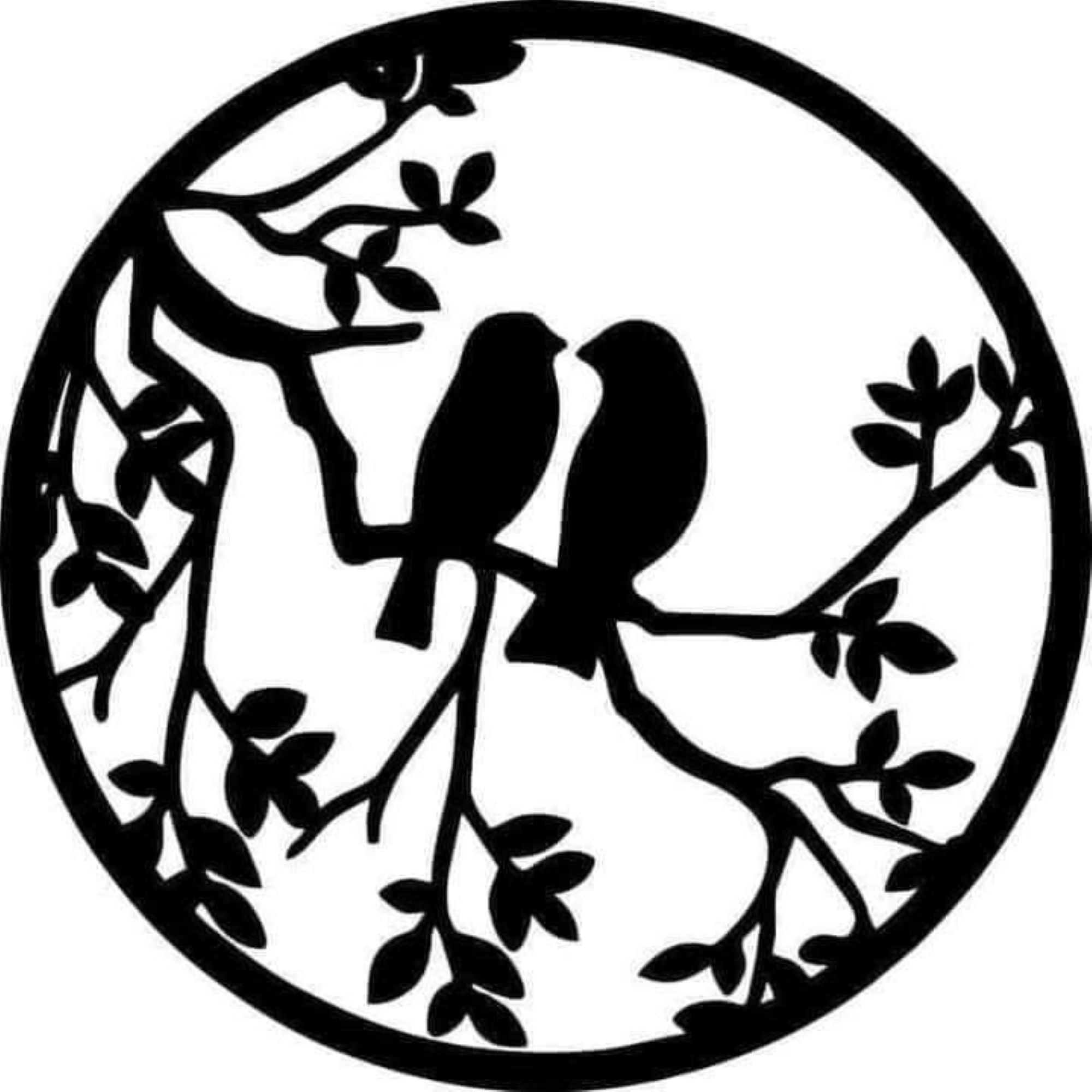Birds on Tree Branch Wall Decor