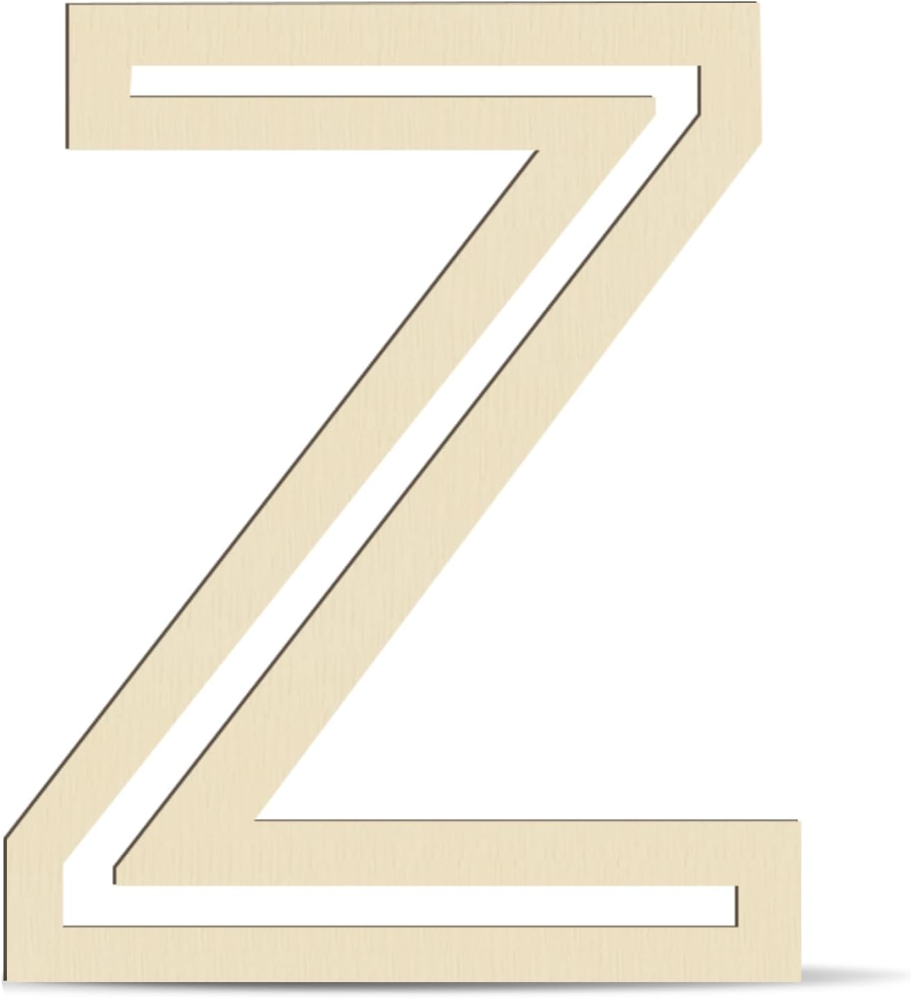 wooden letter z mdf cutout diy paintable alphabet z craft base