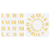 clock number stencil