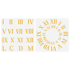 clock number stencil