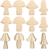 diy wooden mushroom base