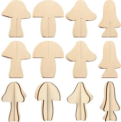 diy wooden mushroom base