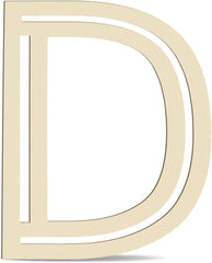 wooden letter d mdf cutout diy paintable alphabet d craft base
