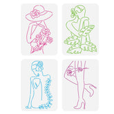 line art stencil