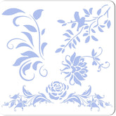 rose vine stencil for painting