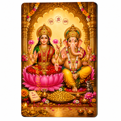 Lakshmi Ganesha MDF wall painting