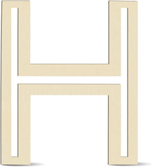 wooden letter h mdf cutout diy paintable alphabet h craft base