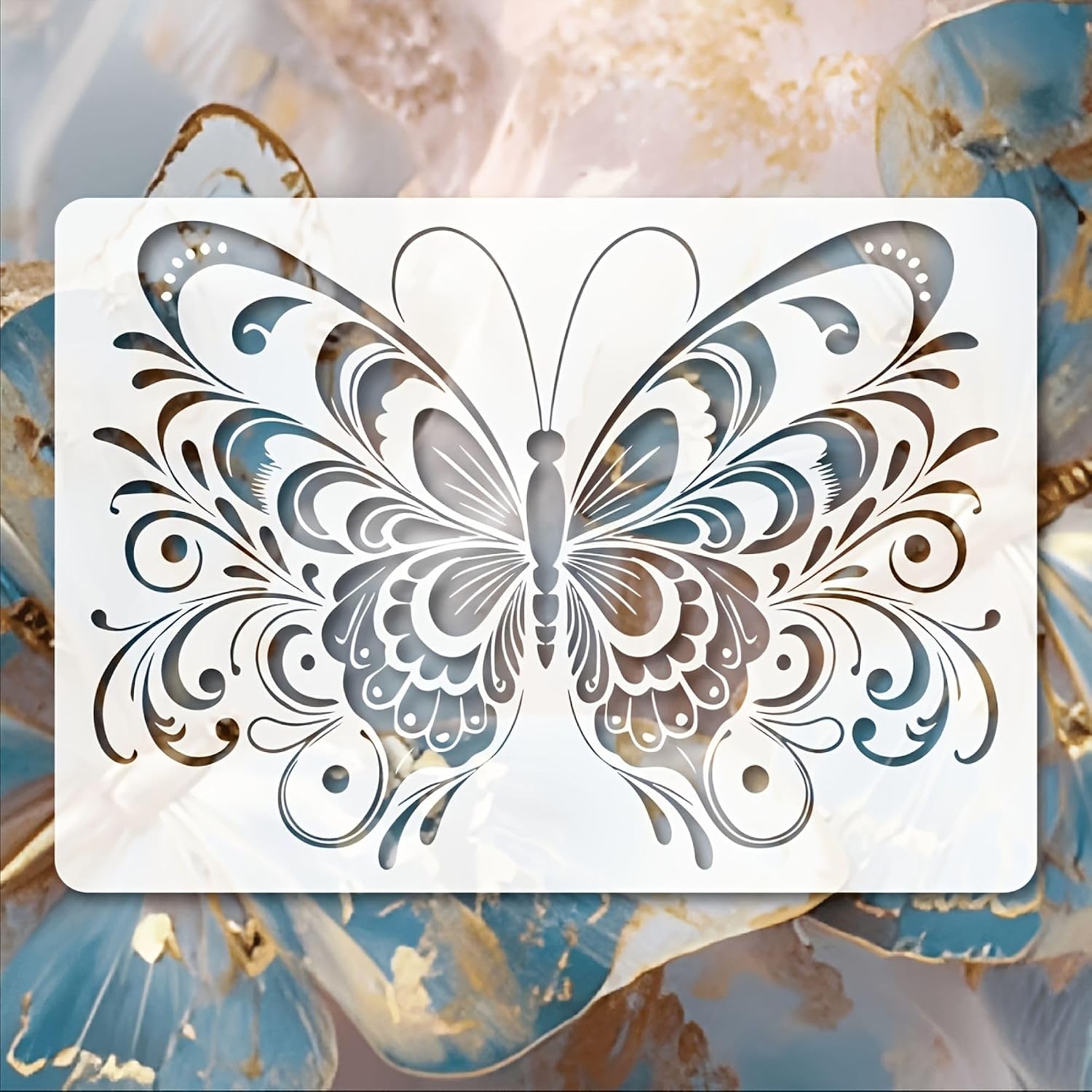 reusable butterfly painting stencil for diy art and craft