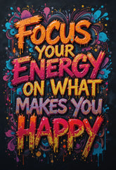 modern graffiti motivational poster for office wall decor