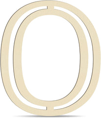 wooden letter o mdf cutout diy paintable alphabet o craft base