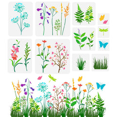 wildflower stencil