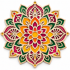 wooden rangoli base for painting