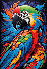 Parrot metal wall art