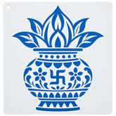 kalash stencil for diy art and craft