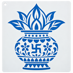 kalash stencil for diy art and craft