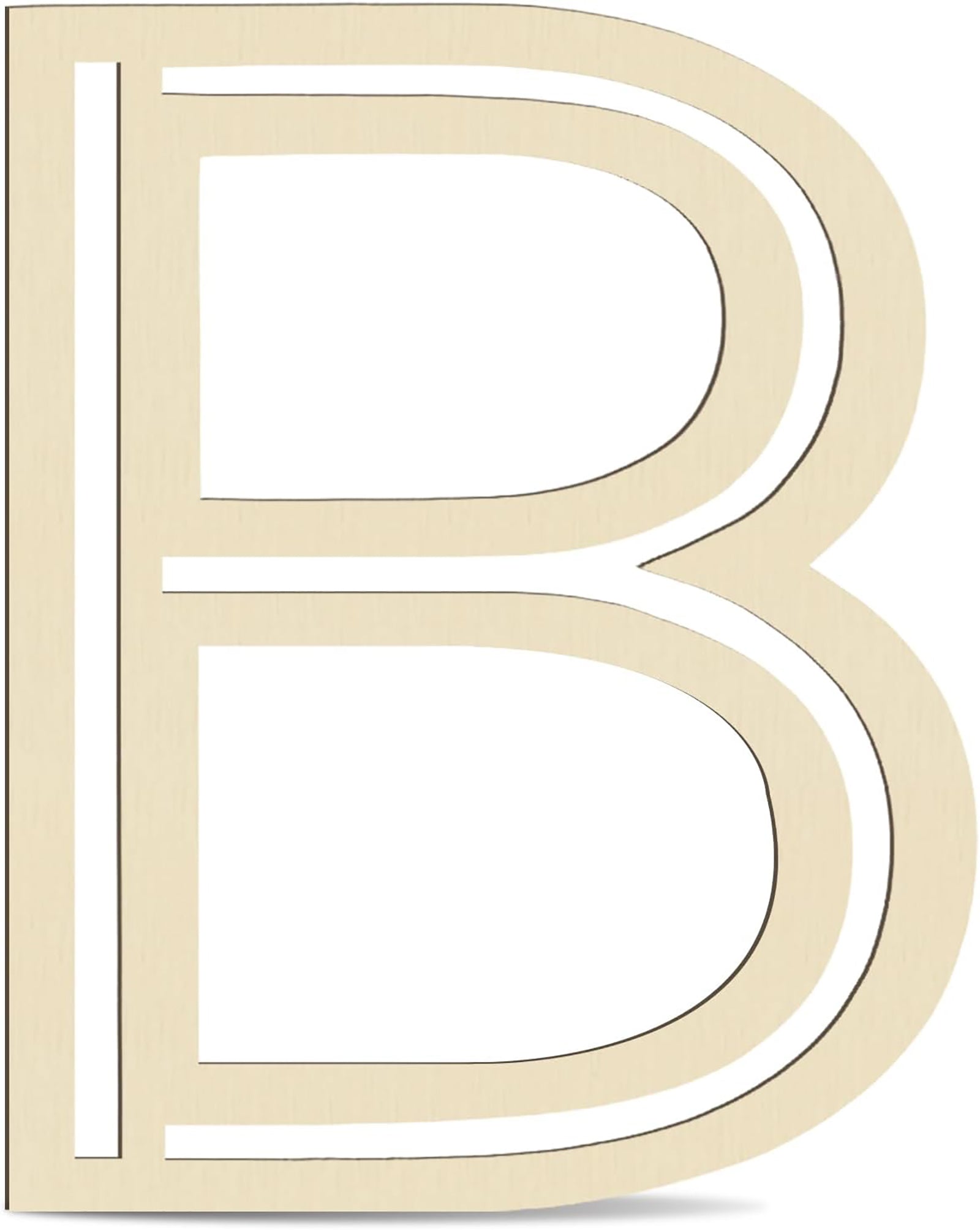 wooden letter b mdf cutout diy paintable alphabet b craft base