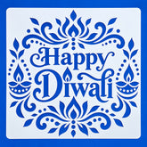 happy diwali stencil for rangoli